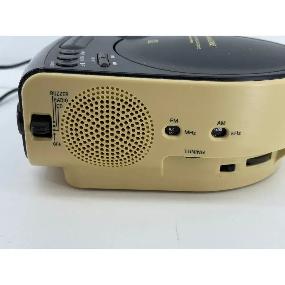 Sony Dream Machine ICF-CD815 Dual Alarm Clock Radio CD Player AM FM Audio In